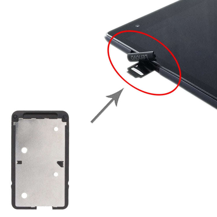 For Lenovo Tab 4 8 TB-8504 SIM + SIM Card Tray (Black)