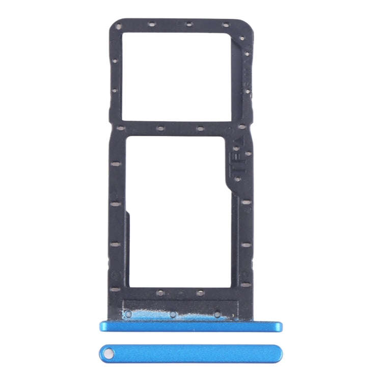 For Alcatel 1SE 2020 5030 SIM Card Tray + Micro SD Card Tray (Blue)