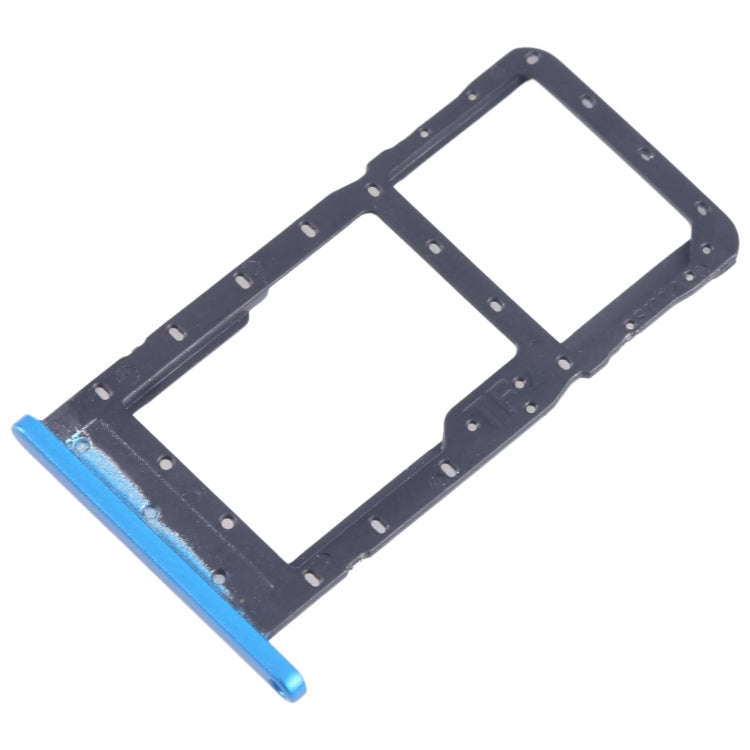 For Alcatel 1SE 2020 5030 SIM Card Tray + Micro SD Card Tray (Blue)