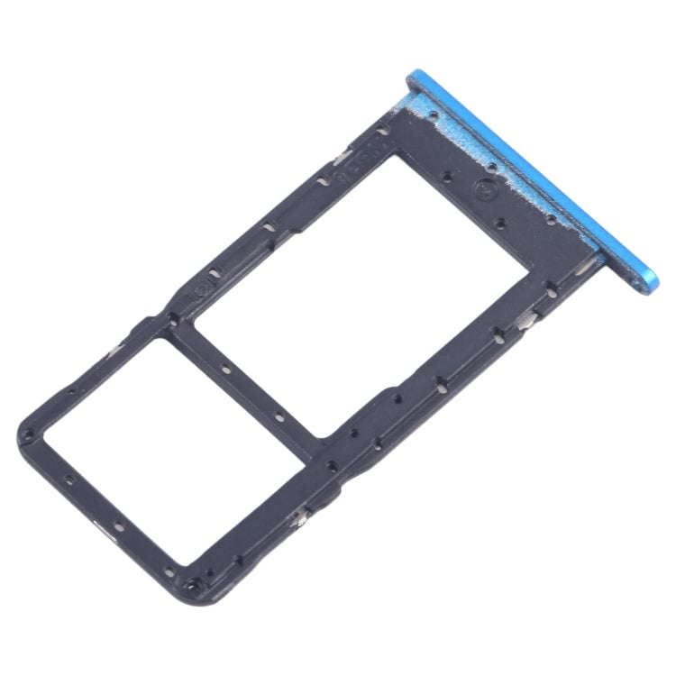For Alcatel 1SE 2020 5030 SIM Card Tray + Micro SD Card Tray (Blue)