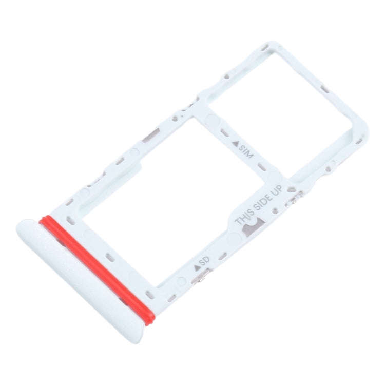 For TCL Tab 10 5G 9183G SIM Card Tray + Micro SD Card Tray (White)