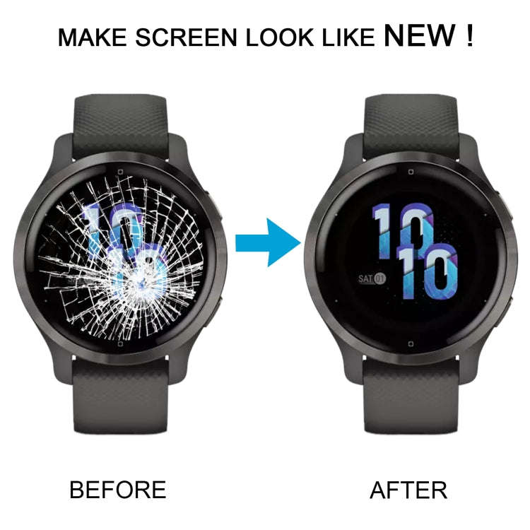 For Garmin Venu 2s Original LCD Screen with Digitizer Full Assembly (Silver)