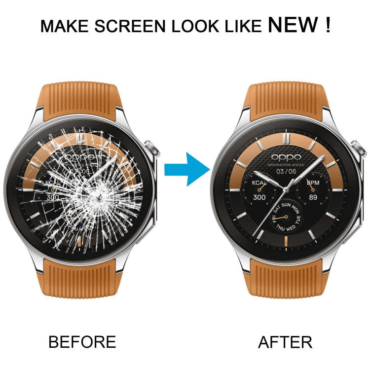 For OPPO Watch X Original LCD Screen and Digitizer Full Assembly With Frame (Black)