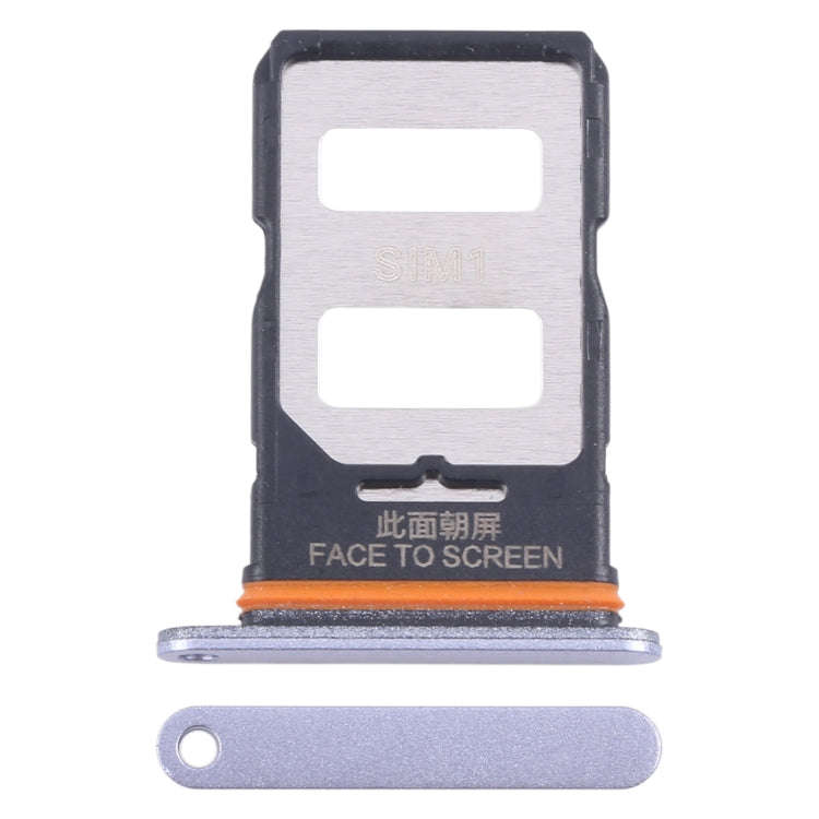 For Xiaomi Poco X6 5G Original SIM Card Tray + SIM Card Tray (Purple)