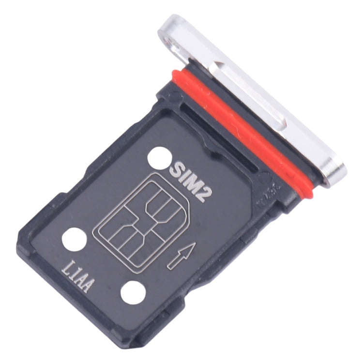 For OnePlus 12 PJD110 CPH2573 CPH2581 SIM Card Tray + SIM Card Tray (Silver)