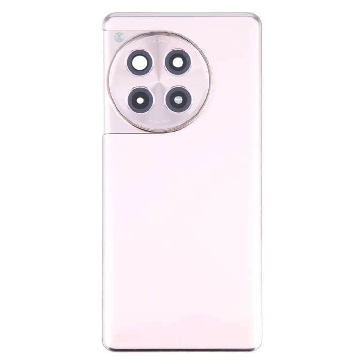 For OnePlus Ace 3 PJE110 Original Glass Battery Back Cover with Camera Lens(Rose Gold)