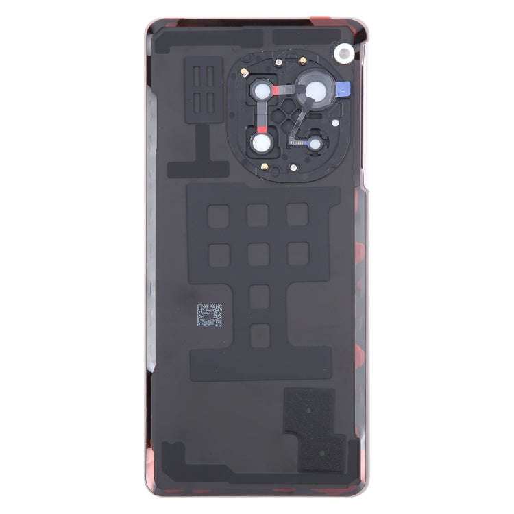 For OnePlus Ace 3 PJE110 Original Glass Battery Back Cover with Camera Lens(Rose Gold)