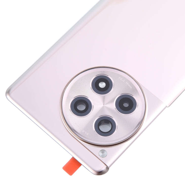 For OnePlus Ace 3 PJE110 Original Glass Battery Back Cover with Camera Lens(Rose Gold)