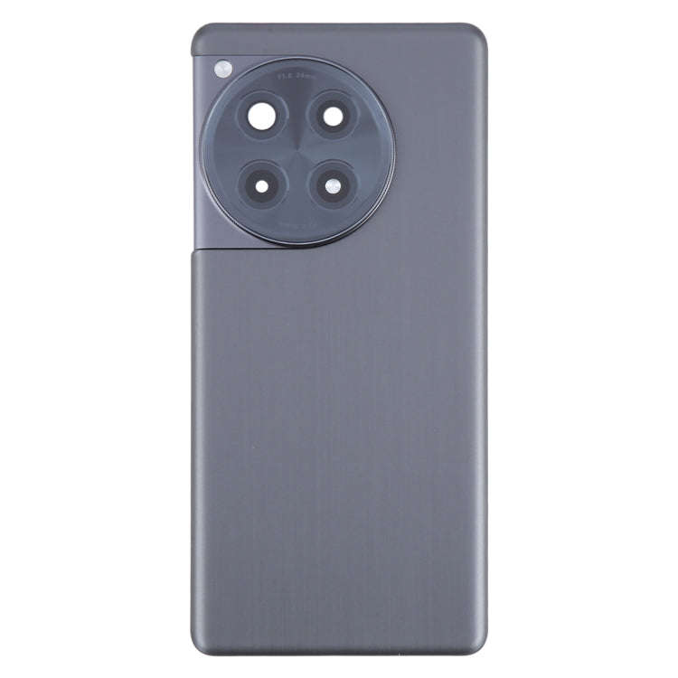 For OnePlus 12R CPH2609 CPH2585 Original Glass Battery Back Cover with Camera Lens(Black)