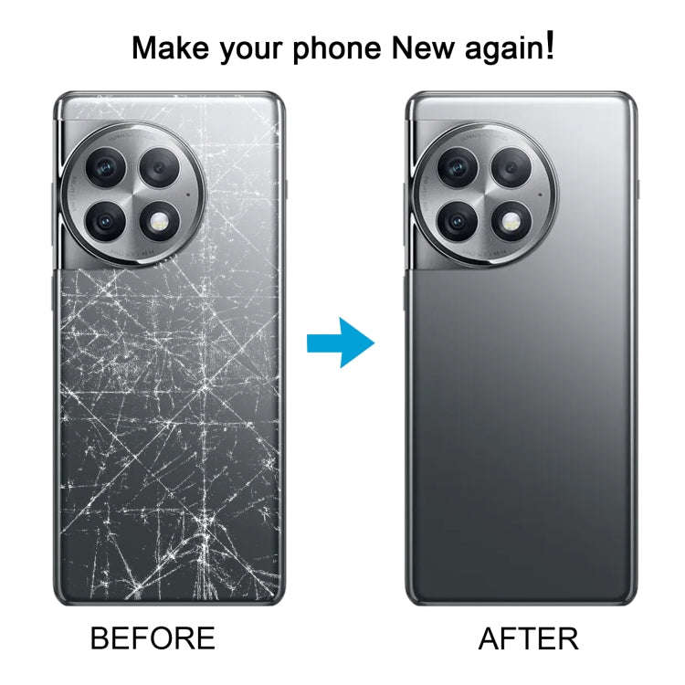 For OnePlus Ace 2 Pro PJA110 Original Glass Battery Back Cover with Camera Lens(Grey)
