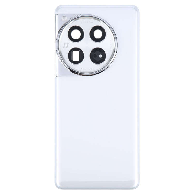 For OnePlus 12 PJD110 CPH2573 CPH2581 Original Glass Battery Back Cover with Camera Lens(White)