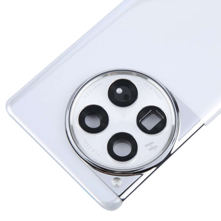 For OnePlus 12 PJD110 CPH2573 CPH2581 Original Glass Battery Back Cover with Camera Lens(White)