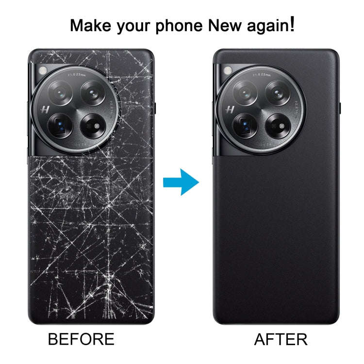 For OnePlus 12 PJD110 CPH2573 CPH2581 Original Glass Battery Back Cover with Camera Lens(White)