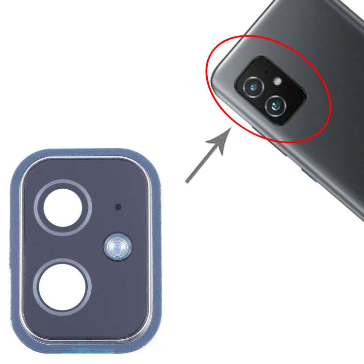 For Asus Zenfone 8 ZS590KS Camera Lens Cover (Silver)