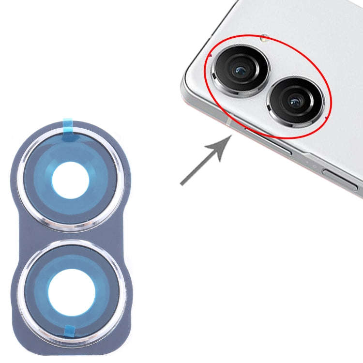 For Asus Zenfone 10 AI2302 Original Rear Camera Frame (Silver)