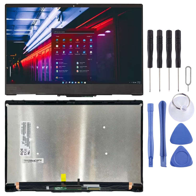 For Lenovo Thinkpad X1 Yoga 5th Generation 2020 40 Pin UHD LCD Screen Digitizer Full Assembly wit...