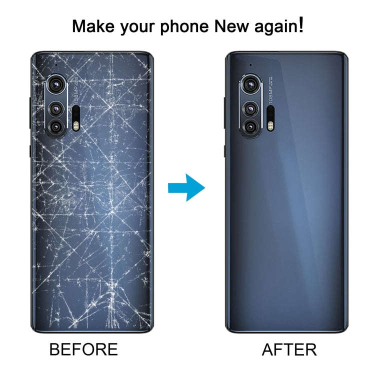 For Motorola Edge+ 2020 Original Battery Back Cover(Blue)