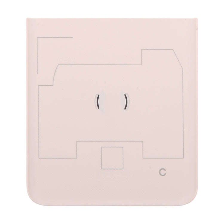 For Motorola Razr 40 Original Lower Part Battery Back Cover(Pink)