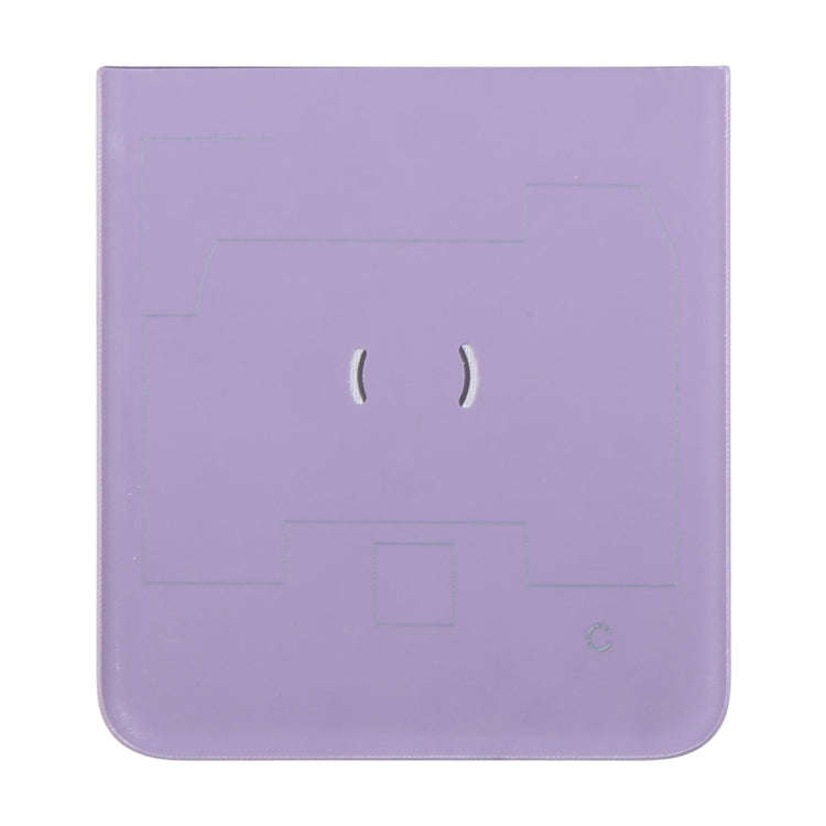 For Motorola Razr 40 Original Lower Part Battery Back Cover(Purple)