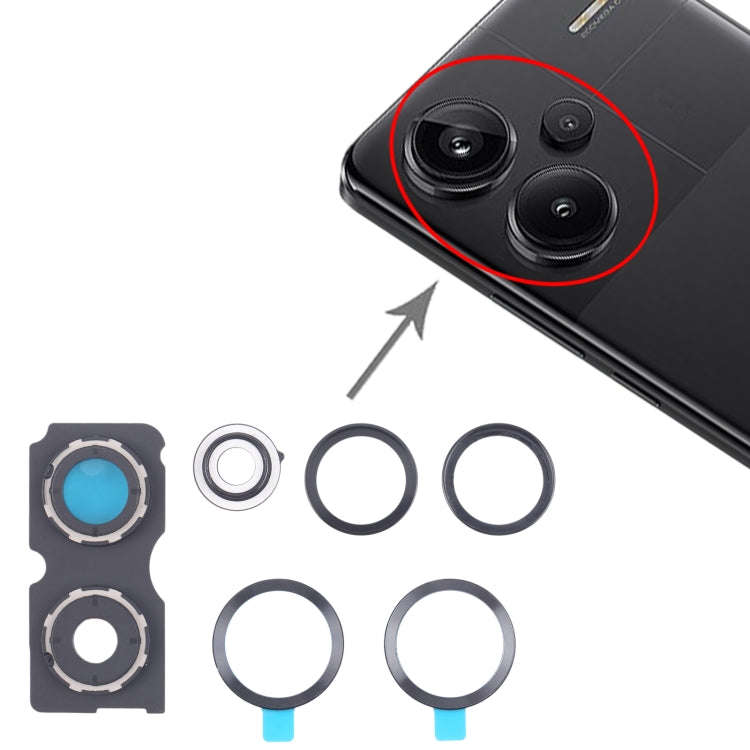For Xiaomi Redmi Note 13 Pro+ Back Camera Lens Frame (Black)
