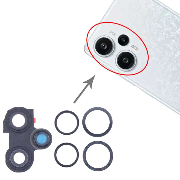 For Xiaomi Redmi Note 12 Turbo Camera Lens Cover (Black)