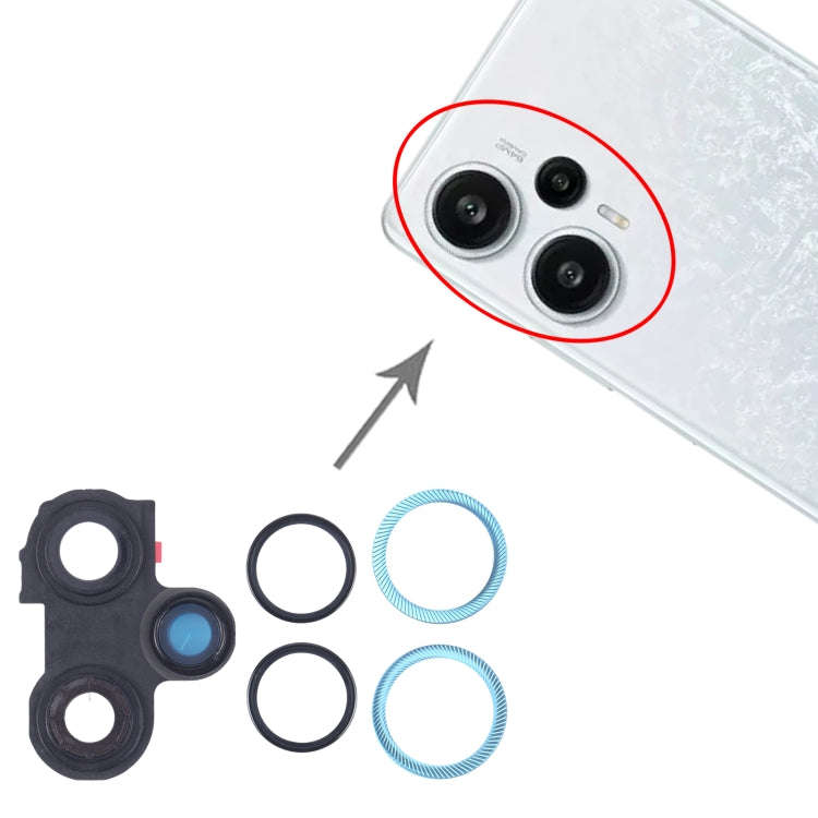 For Xiaomi Redmi Note 12 Turbo Camera Lens Cover (Blue)