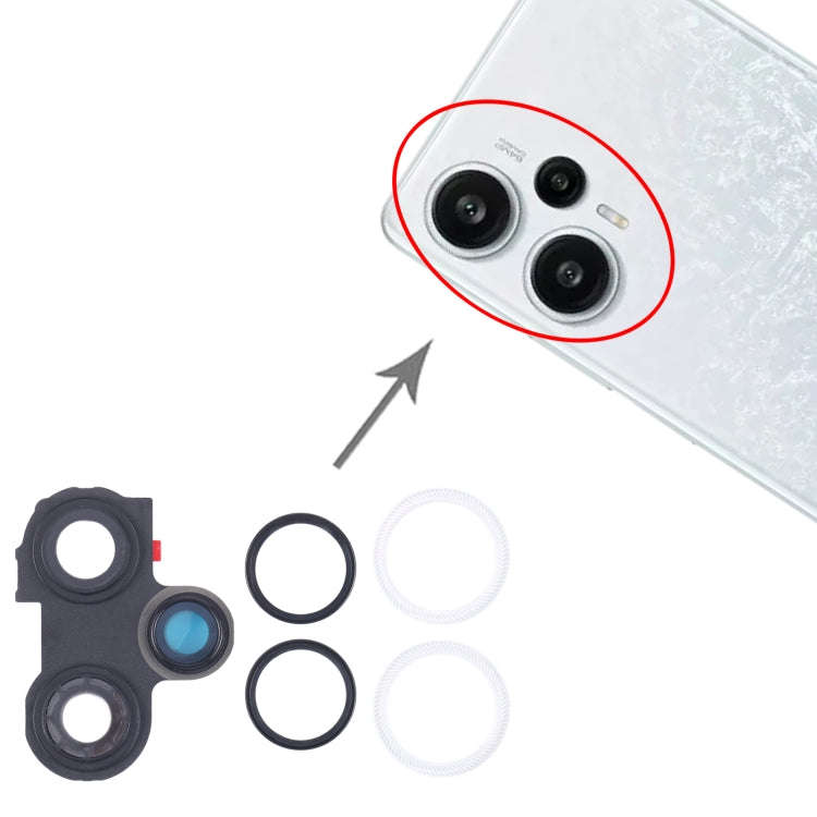 For Xiaomi Redmi Note 12 Turbo Camera Lens Cover (White)