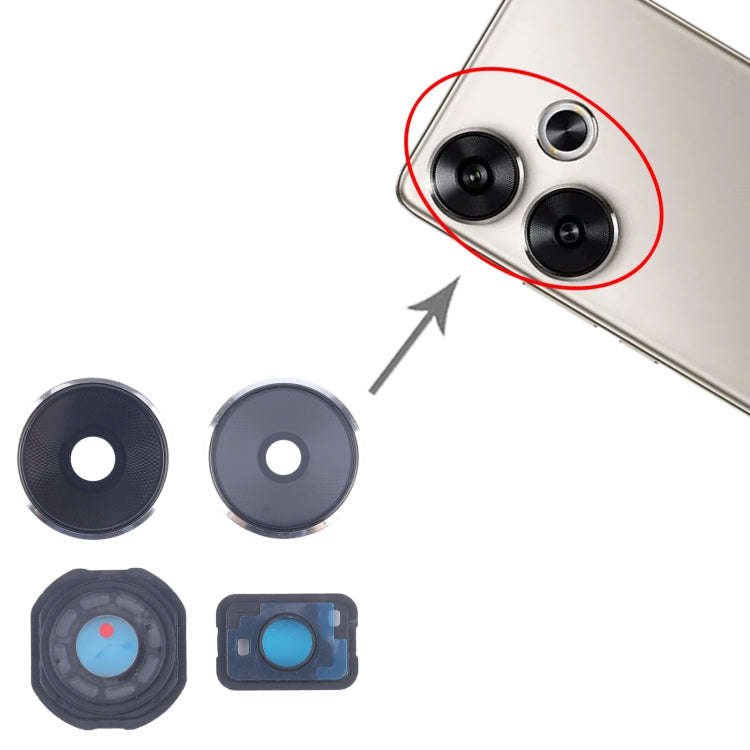 For Xiaomi Poco F6 Camera Lens Cover (Silver)