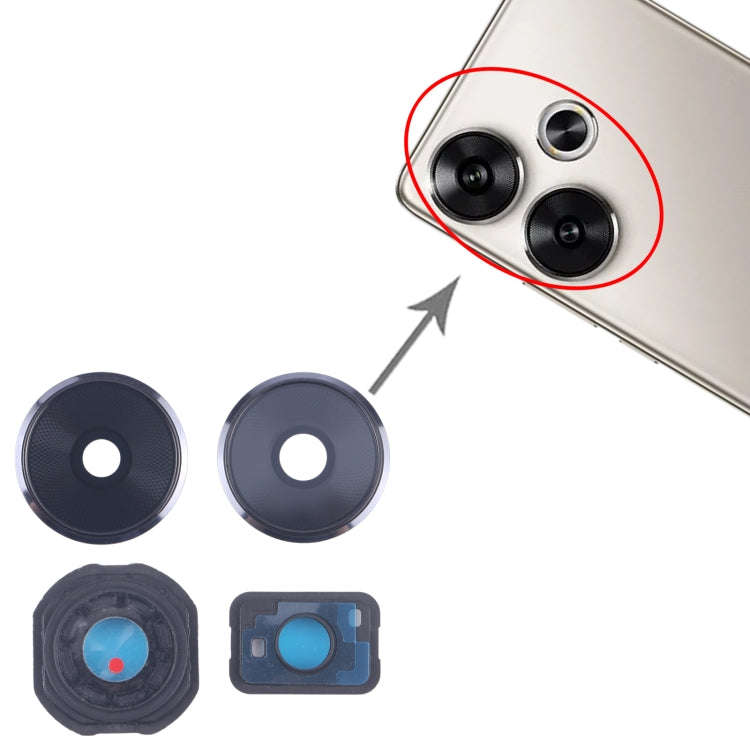 For Xiaomi Redmi Turbo 3 Camera Lens Cover (Black)