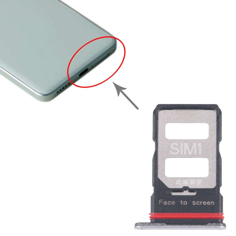 For Xiaomi Redmi K70E Original SIM Card Tray + SIM Card Tray (Silver)
