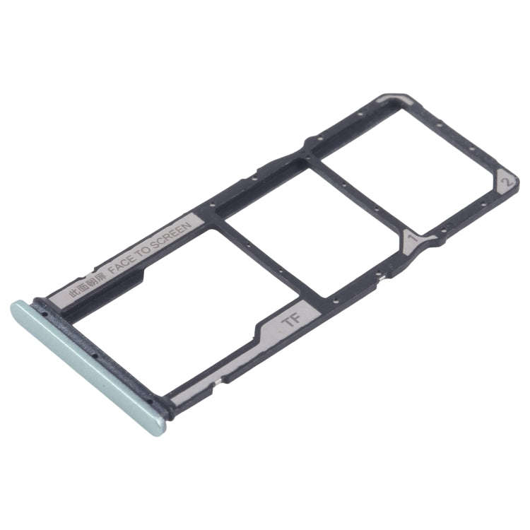 For Xiaomi Redmi 13R Original SIM Card Tray + SIM Card Tray + Micro SD Card Tray (Green)