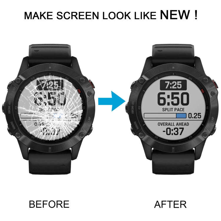 For Garmin Fenix 6 Original LCD Screen with Digitizer Full Assembly(Black)