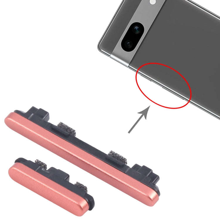 For Google Pixel 7a Original Power Button and Volume Control Button (Red)
