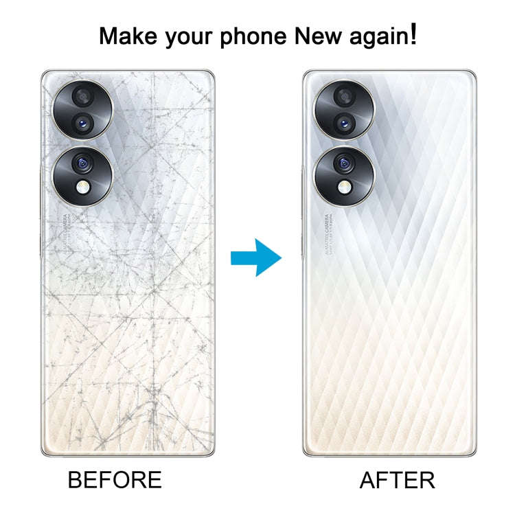 For Honor 70 Battery Back Cover with Camera Lens(White)