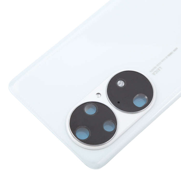 For Huawei P50 Pro Battery Back Cover with Camera Lens(White)