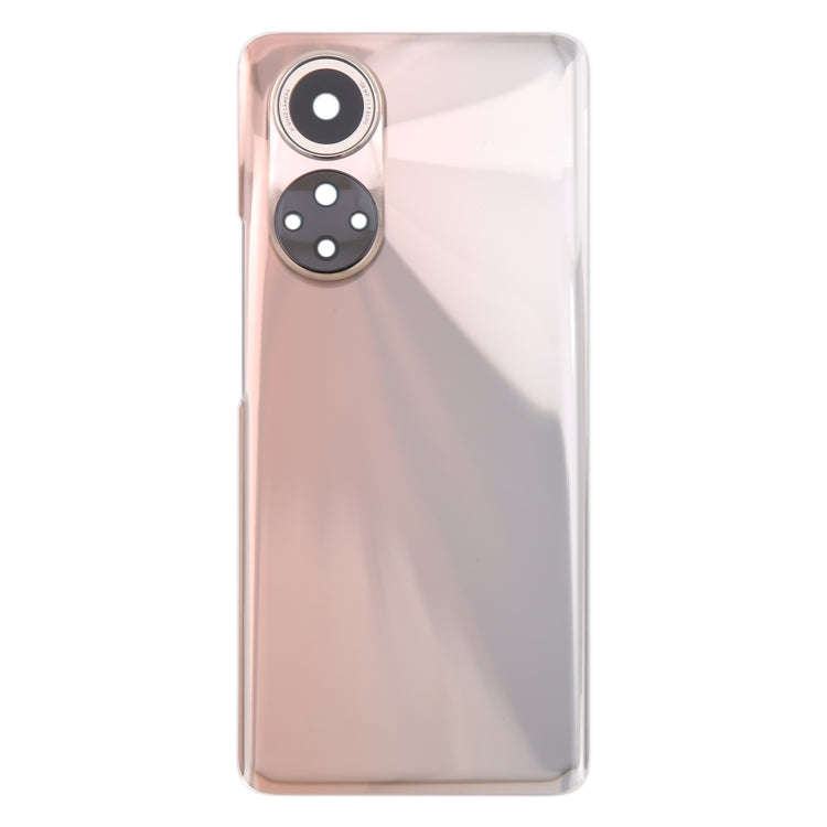 For Honor 50 Battery Back Cover with Camera Lens(Red)