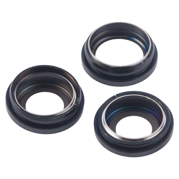 For iPhone 16 Pro Max 3pcs/Set Camera Lens Cover (Black)