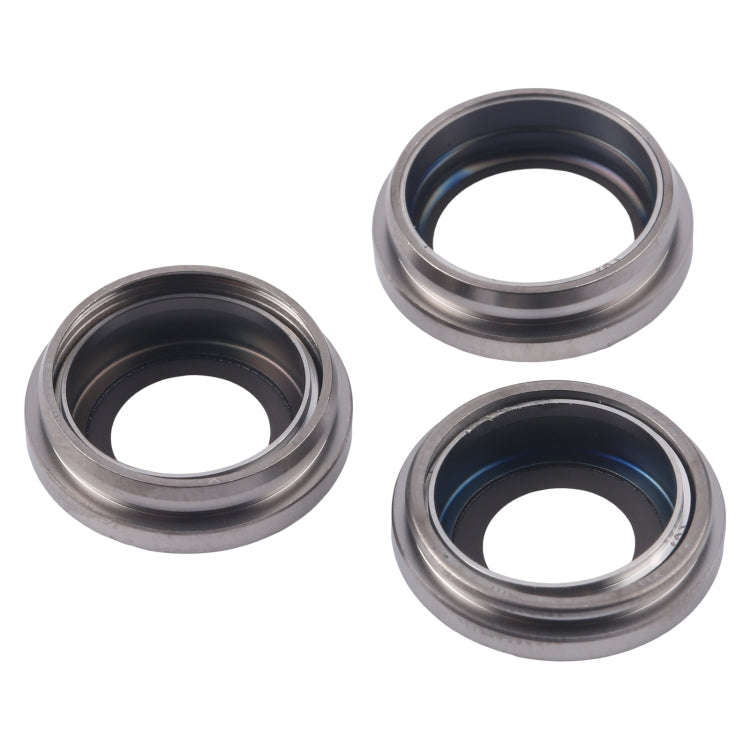 For iPhone 16 Pro Max 3pcs/Set Camera Lens Cover (Titanium Color)