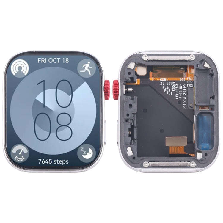 For Huawei Watch Fit 3 Original LCD Screen and Digitizer Full Assembly With Frame (Silver)