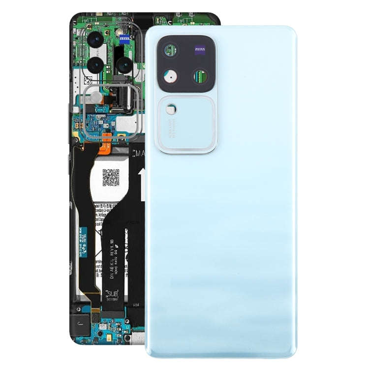 For vivo V30 Pro Battery Back Cover with Camera Lens Cover(Blue)