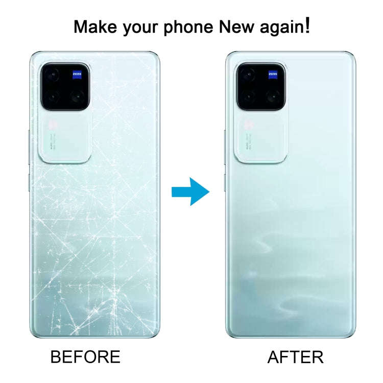 For vivo V30 Pro Battery Back Cover with Camera Lens Cover(Blue)