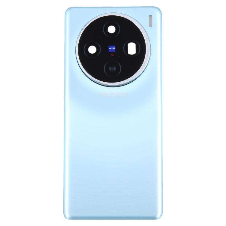 For vivo X100 Battery Back Cover with Camera Lens Cover(Blue)