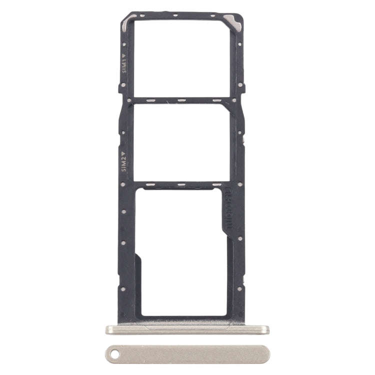For Samsung Galaxy A06 SM-A065F Original SIM Card Tray + SIM Card Tray + Micro SD Card Tray (Gold)