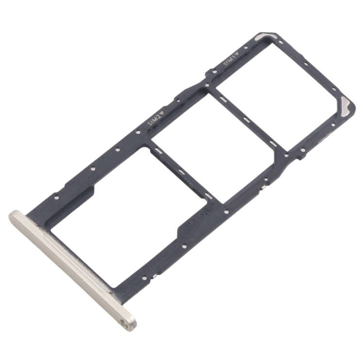 For Samsung Galaxy A06 SM-A065F Original SIM Card Tray + SIM Card Tray + Micro SD Card Tray (Gold)