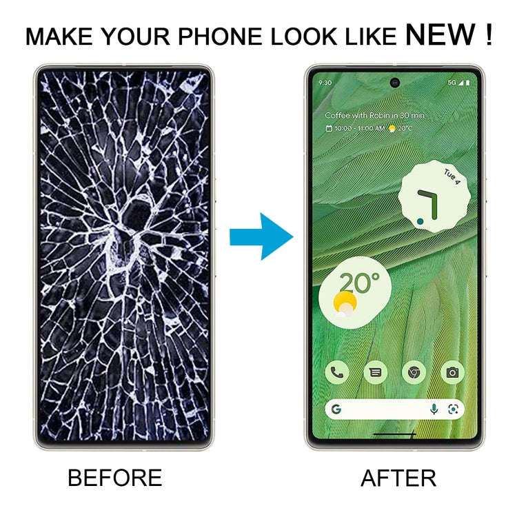 For Google Pixel 7 GVU6C GQML3 GO3Z5 TFT LCD Screen Digitizer Full Assembly, Not Supporting Finge...