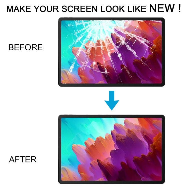 For Lenovo Xiaoxin Pad Pro 12.7 inch 2024 TB375FC Front Screen Outer Glass Lens with OCA Opticall...
