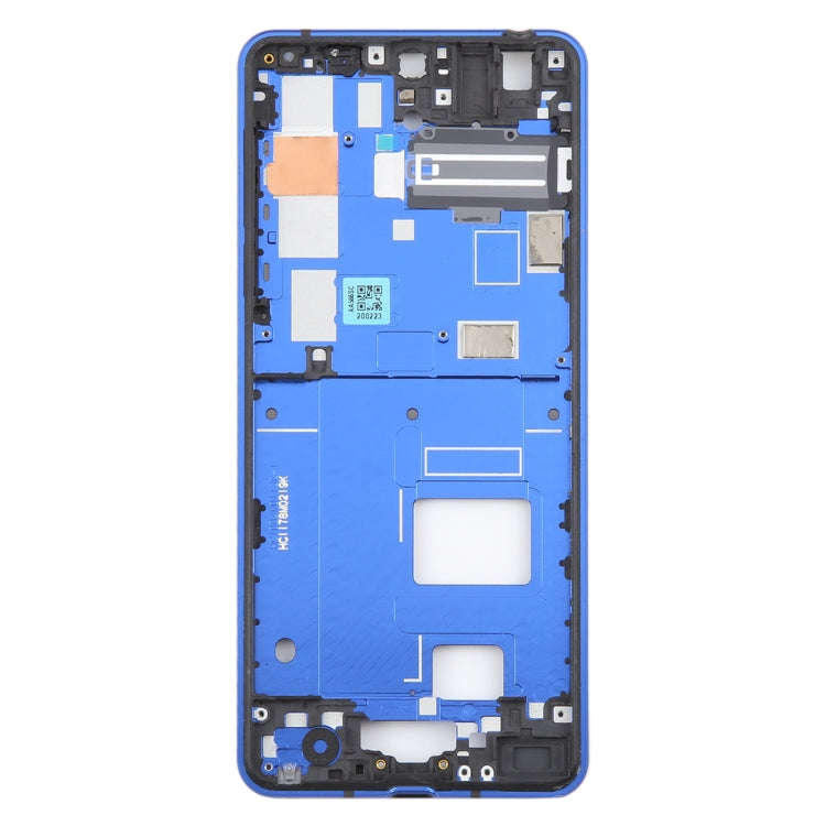 For Sharp Aquos R5G Original Middle Frame Bezel Plate (Blue)