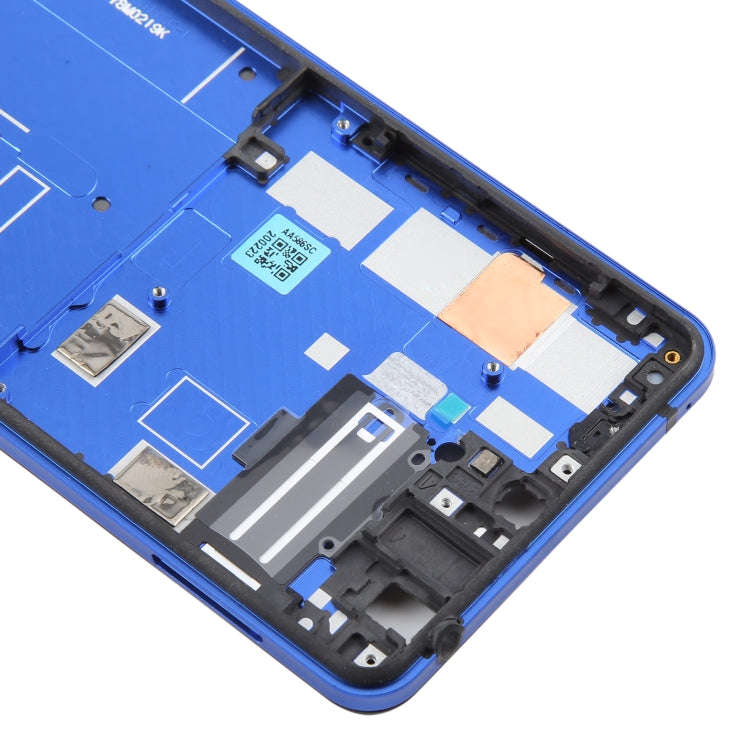 For Sharp Aquos R5G Original Middle Frame Bezel Plate (Blue)