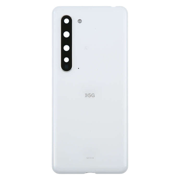 For Sharp Aquos R5G Original Battery Back Cover(White)