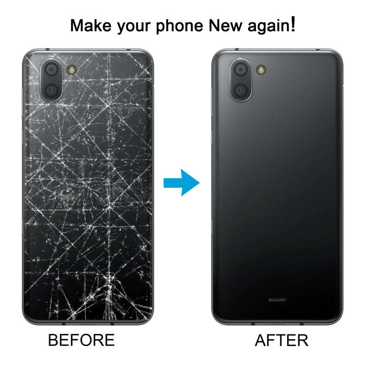 For Sharp Aquos R3 Original Battery Back Cover(Black)